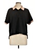 Rag & Bone Black Short Sleeve Blouse Size L - photo 1