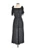 AUW 100% Polyester Polka Dots Black Jumpsuit Size 8 - photo 1