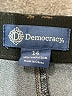 Democracy Argyle Blue Jeans Size 14 - photo 7