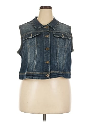 Lane Bryant Denim Vest (view 1)