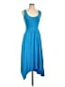 Mossimo Supply Co. Solid Blue Casual Dress Size M - photo 1