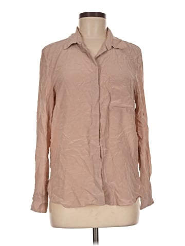 Jigsaw Long Sleeve Silk Top (view 1)