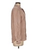 Jigsaw 100% Silk Tan Long Sleeve Silk Top Size 6 - photo 4