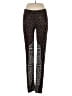 BCBGMAXAZRIA Animal Print Black Silk Pants Size L - photo 1