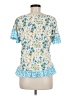 Cato Blue Short Sleeve Blouse Size M - photo 2