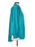 Como Black 100% Polyester Teal 3/4 Sleeve Blouse Size L - photo 4