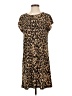 Halogen Animal Print Brown Casual Dress Size XS - photo 1