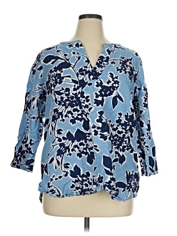 St. John's Bay 3/4 Sleeve Blouse (view 1)