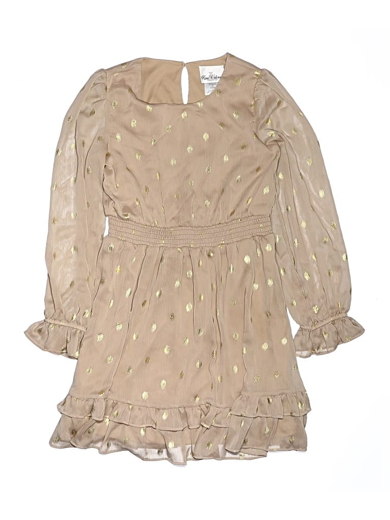 Pre-owned Rare Editions Kids' Dress In Tan