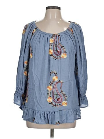 Liv 3/4 Sleeve Blouse (view 1)