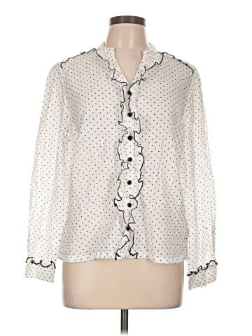 Pure Collection Long Sleeve Blouse (view 1)