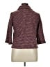 Notations Tweed Burgundy Cardigan Size 1X - photo 2