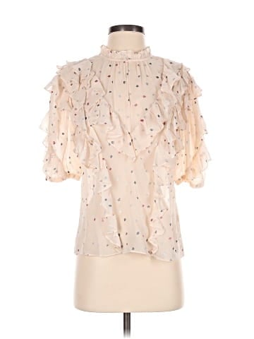 Rebecca Taylor Short Sleeve Silk Top (view 1)
