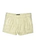 Bebe 100% Polyester Solid Gold Khaki Shorts Size 12 - photo 1