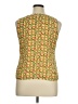 Robert Louis 100% Polyester Yellow Sleeveless Blouse Size 14 - photo 2