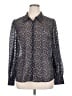 ModCloth Animal Print Gray Long Sleeve Blouse Size XL - photo 1