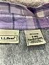 L.L.Bean Plaid Purple Long Sleeve Button-Down Shirt Size S - photo 7