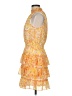 1.State 100% Polyester Paisley Yellow Cocktail Dress Size M - photo 5