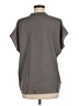 Versona 100% Polyester Gray Short Sleeve Blouse Size M - photo 2