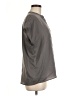 Versona 100% Polyester Gray Short Sleeve Blouse Size M - photo 4