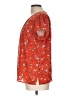 Fun2Fun Red Short Sleeve Blouse Size L - photo 5