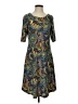 M Collection Paisley Blue Casual Dress Size S - photo 1