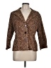 Joan Rivers Animal Print Brown Blazer Size L - photo 1