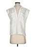 FRAME 100% Linen Ivory Sleeveless Button-Down Shirt Size XS - photo 1