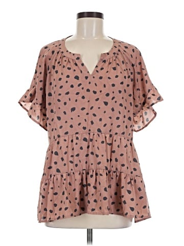 Umgee Short Sleeve Blouse (view 1)