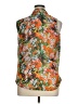Kut from the Kloth 100% Polyester Floral Orange Sleeveless Blouse Size XL - photo 2