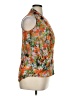 Kut from the Kloth 100% Polyester Floral Orange Sleeveless Blouse Size XL - photo 4