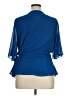 Banana Republic 100% Polyester Blue 3/4 Sleeve Blouse Size XL (tall) - photo 2