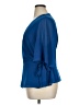 Banana Republic 100% Polyester Blue 3/4 Sleeve Blouse Size XL (tall) - photo 5