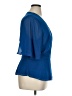 Banana Republic 100% Polyester Blue 3/4 Sleeve Blouse Size XL (tall) - photo 4