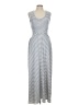 Max Studio Stripes Gray Casual Dress Size L - photo 1