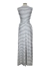 Max Studio Stripes Gray Casual Dress Size L - photo 2