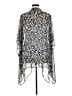 Lane Bryant 100% Polyester Silver Kimono One size - photo 2