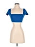 Zara Blue Short Sleeve Top Size S - photo 1
