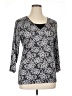 UNITI Black 3/4 Sleeve Top Size 1X - photo 1