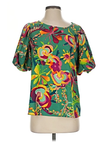Periwinkle Short Sleeve Blouse (view 1)
