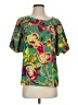 Periwinkle 100% Polyester Green Short Sleeve Blouse Size S - photo 1