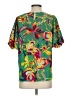 Periwinkle 100% Polyester Green Short Sleeve Blouse Size S - photo 2