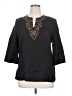Ruby Rd. Black 3/4 Sleeve Blouse Size 14 - photo 1
