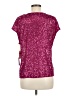 CeCe Burgundy Short Sleeve Top Size M - photo 2