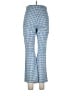 Zara Checkered-gingham Blue Casual Pants Size L - photo 2