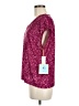 CeCe Burgundy Short Sleeve Top Size M - photo 5