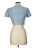 Zara Blue Short Sleeve Blouse Size L - photo 2