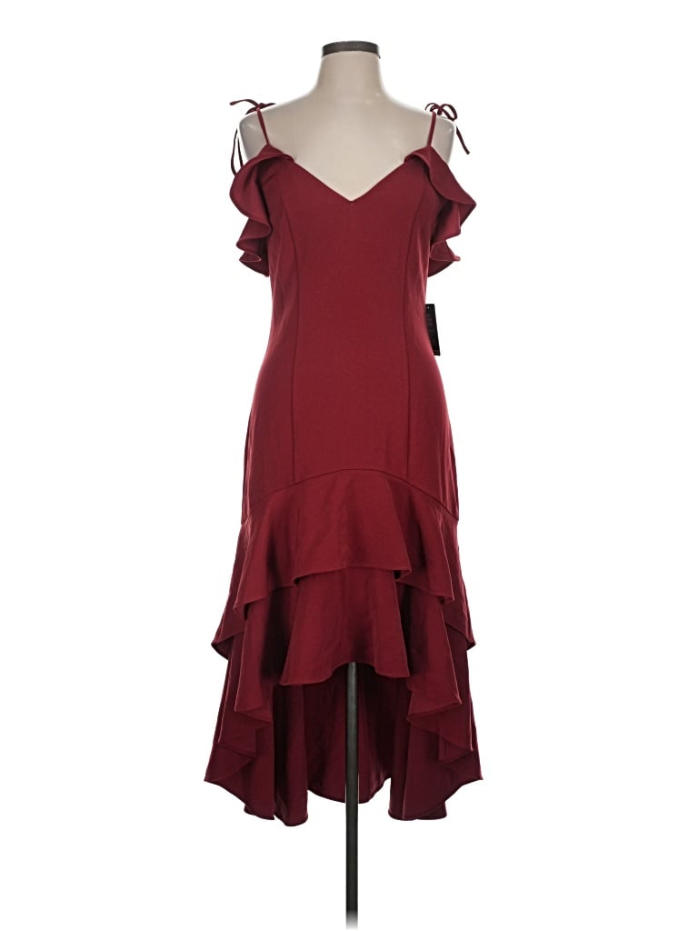 Express Cocktail Dress In Burgundy