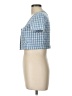 Zara Blue Short Sleeve Blouse Size L - photo 5