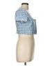 Zara Blue Short Sleeve Blouse Size L - photo 4